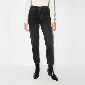 AGOLDE Fen High Rise Straight Faded Black Jeans with Vintage Look LNWOT